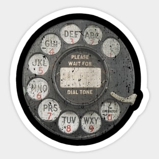 Vintage Rotary Dial Sticker